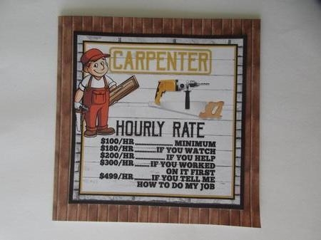 CARPENTER in $ by Gillian Birch