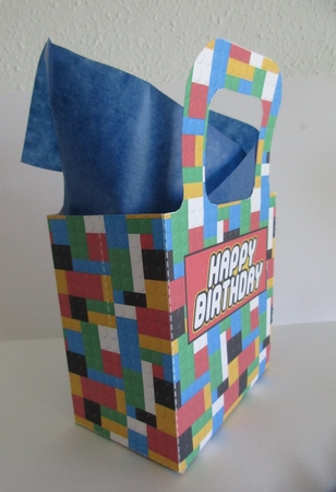 Toy Bricks Gift Bag by Gillian Birch
