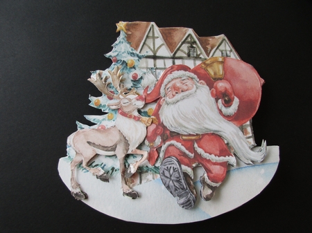 Santas on His Way 2 Rocker Card Mini Kit by Gillian Birch