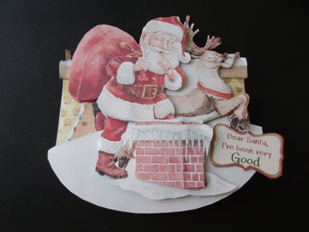 Santas on His Way 3 Rocker Card Mini Kit by Gillian Birch