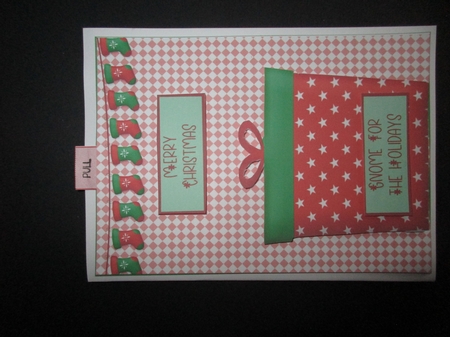 Christmas Gnome Slider Card by Gillian Birch