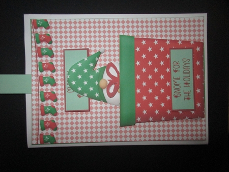 Christmas Gnome Slider Card by Gillian Birch