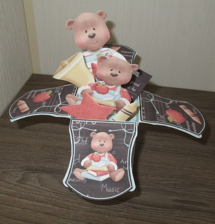 School Days large Pop Up Box Kit #3 by Gillian Birch