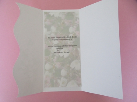 Floral Wedding Invitation and Placecards Kit by Gillian Birch