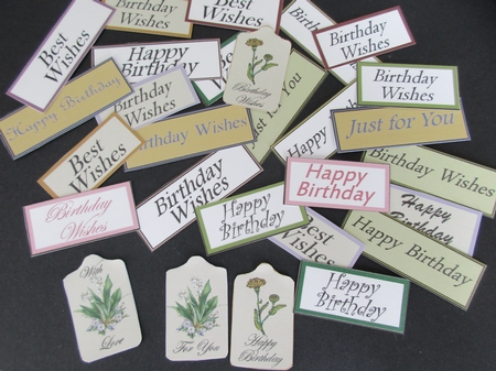Birthday Greetings Sheet by Gillian Birch