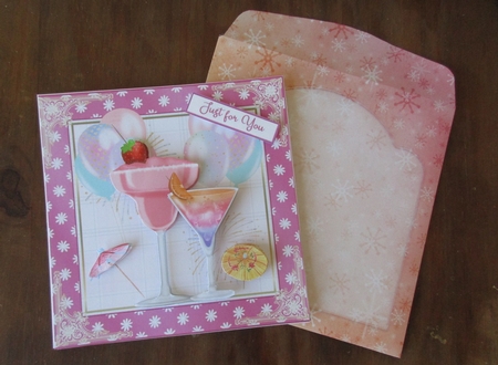 Rainbow Snowflakes 14.5 x 14.5 cm Envelope Kit by Gillian Birch