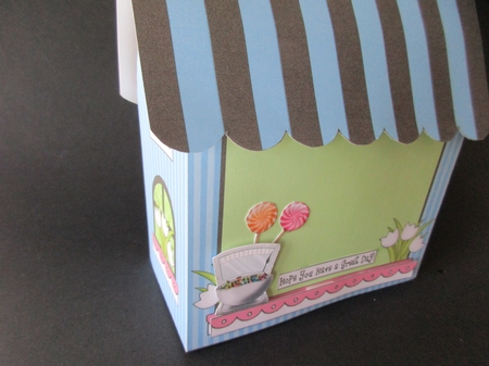 3D Shoppe Pop Up Rubber Band Card Kit  -  The Candy Store Sweet Shop by Gillian Birch