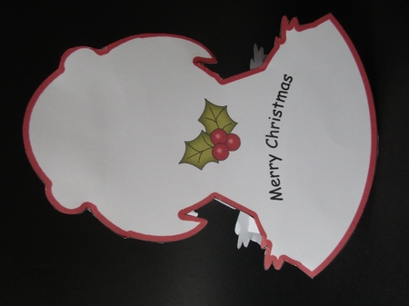 3D Shaped Rocking Christmas Card Mini Kit  - Pip Penguin is having fun on his Sledge by Gillian Birch