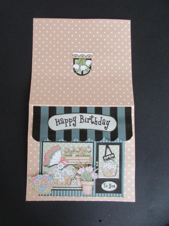 3D Shoppe Pop Up Rubber Band Card Kit  -  Buds & Blooms Flower Shop by Gillian Birch
