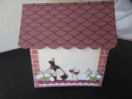 3D Shoppe Pop Up Rubber Band Card Kit  -  The Grape & Glass Wine Shop by Gillian Birch