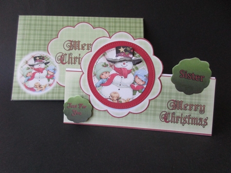 Standup and Over the Top Mini Kit #1 - Xmas Snowman  by Gillian Birch