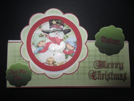 Standup and Over the Top Mini Kit #1 - Xmas Snowman  by Gillian Birch