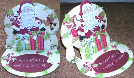 Santa Claus is Coming to Town 3D Mini Stepper by Gill Busby