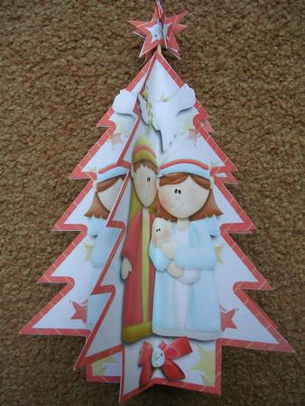 3D Christmas Tree - Nitwit Nativity by Gill Busby