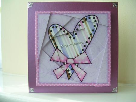 Funky Hearts Quick Card Twisted Spiral Side Stacker by Gill Busby