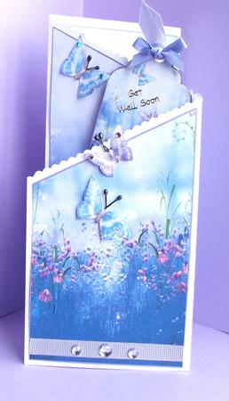 Flowers and Butterflies Cascade Sheet by Gill Caddy