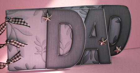 Dad Elegant Metallic Book Sheet by Gill Caddy