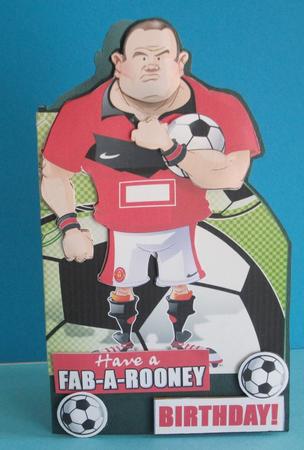 Red, Black and White Footballer Dude Ii Shaped. by Gill Caddy