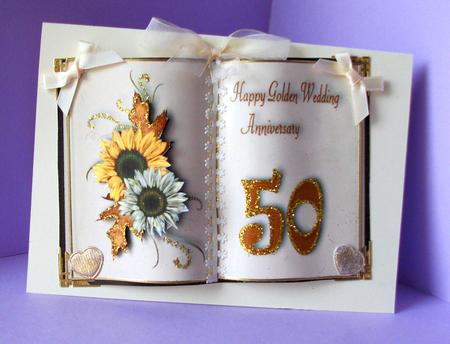 50th Anniversary Book Sheet by Gill Caddy