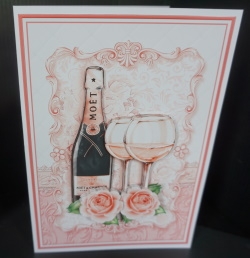 CHAMPAGNE CELEBRATIONS SET 2 A5 Decoupage & Insert Bumper Kit  by Gill Dean