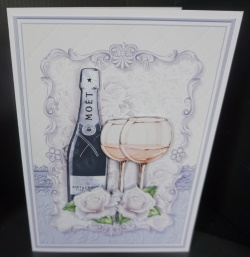 CHAMPAGNE CELEBRATIONS SET 2 A5 Decoupage & Insert Bumper Kit  by Gill Dean