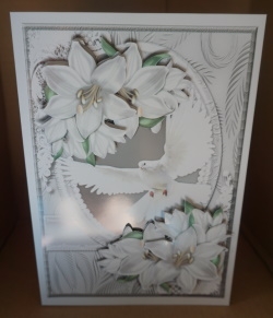 Sympathy Dove & Lilies A5 Mini Kit by Gill Dean