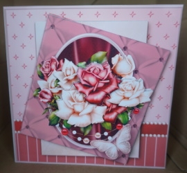 Roses and Pearls - Layered Card Mini KIt by Gill Dean