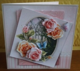 Summer Roses - Layered Card Mini KIt by Gill Dean