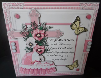 Christening Bumper Card Kit by Gill Dean