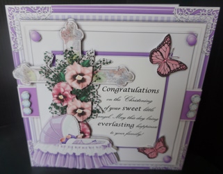 Christening Bumper Card Kit by Gill Dean