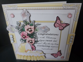 Christening Bumper Card Kit by Gill Dean
