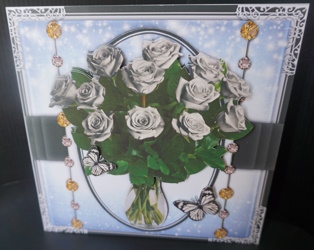 Delicate Roses Bumper Card Kit2 by Gill Dean