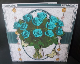 Delicate Roses Bumper Card Kit2 by Gill Dean
