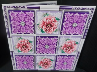 Patchwork Floral Mini Card Kit by Gill Dean