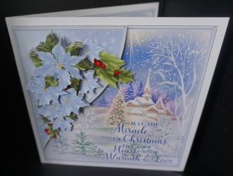 The Miracle of Christmas - Decoupage Corner Card Mini Kit by Gill Dean
