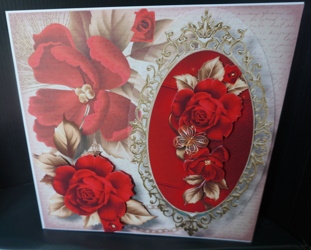 The Framed Royale Roses by Gill Dean