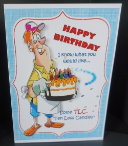 Ten less candles birthday by Gill Dean