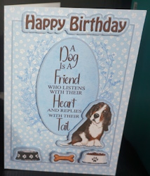 A Dog Is A Friend Basset Hound-1 by Gill Dean