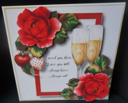 Valentine Red Roses & Champagne Bumper Kit by Gill Dean