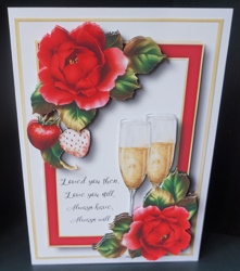 Valentine Red Roses & Champagne Bumper Kit by Gill Dean