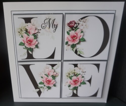 7x7 My love valentine or anniversary mini kit by Gill Dean