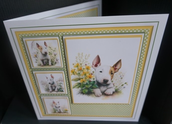 8x8 Little Bull Terriers Mini Kit - x5 A4 sheets  by Gill Dean