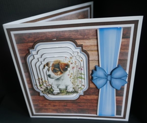 8x8 Jack Russell 1 Mini Kit - x6 A4 sheets  by Gill Dean