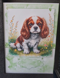 King Charles Cavalier A5 Topper and Decoupage Featured Gallery Photo