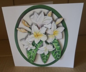 White Flowers Easy to Cut Decoupage by Gill Dean