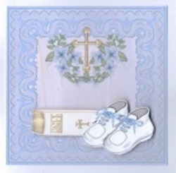 Christening Card Toppers by Gill Dean