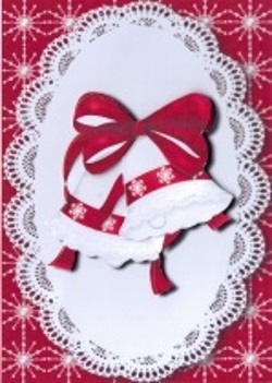 Red & White Christmas Bells by Gill Dean