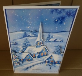 Snowy Village A5 Decoupage Ink-saving Mini Kit by Gill Dean