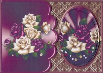 Roses and Pearls 5x7 Side Fold Mini Kit by Gill Dean