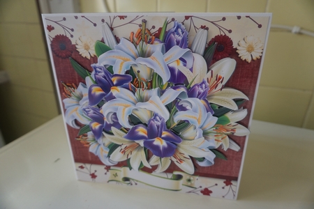 Bouquet Series - White Lily by Gill Dean